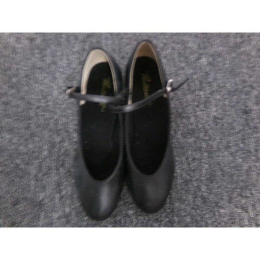 Dance Tap Shoes Theatricals Women's 6M 1.5" Heel Leather Buckle Black